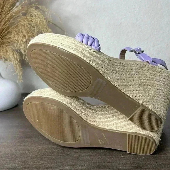 NEW BP Goldie Braided Wedge Sandal  Purple Size 9.5M - Picture 9 of 12